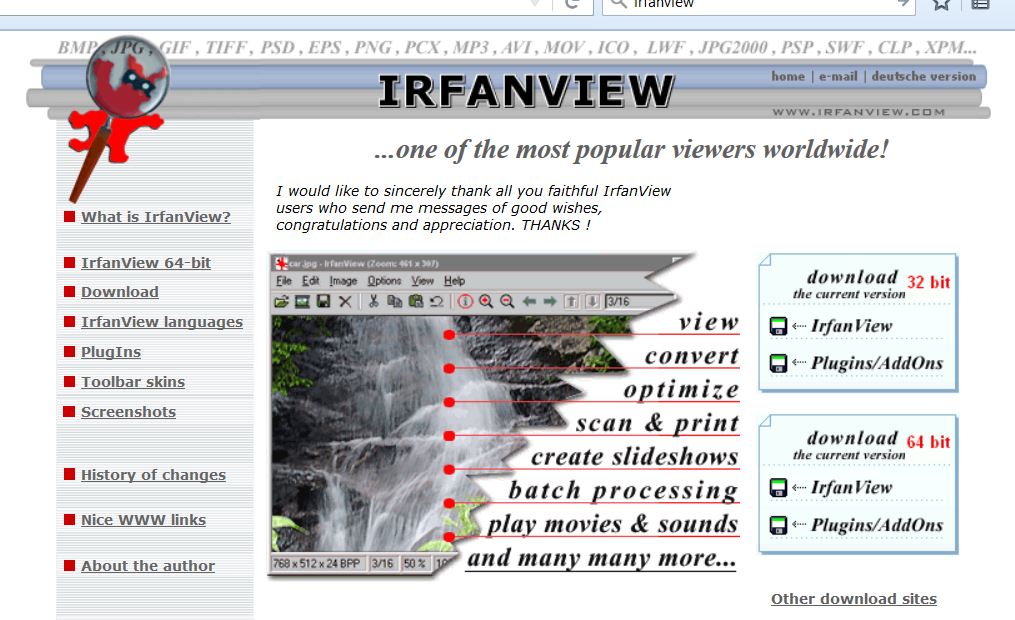 Irfanview – Bulk Image Re-sizing